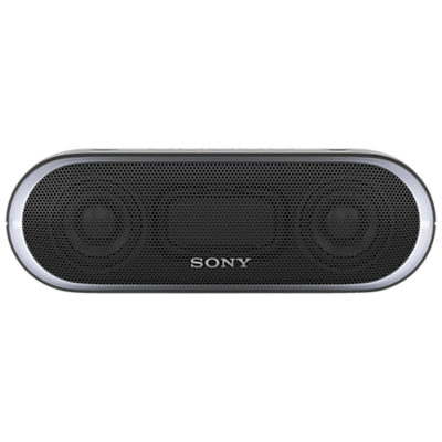 Sony SRS-XB20 Extra Bass Water-Resistant Bluetooth NFC Portable Speaker with LED Ring Lighting Black